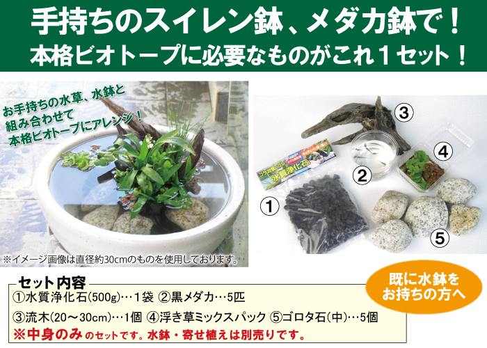 ビオトープ作成セットMV