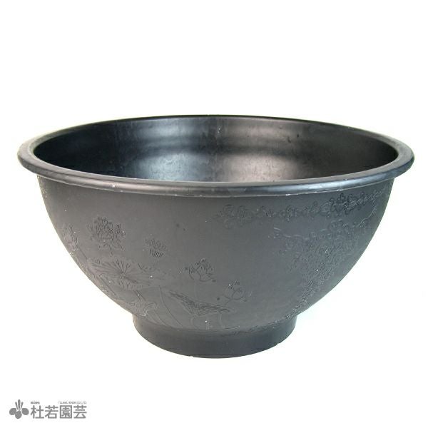 ハス絵柄入りプラ製水鉢LL | 杜若園芸WEBショップ｜水草の生産販売