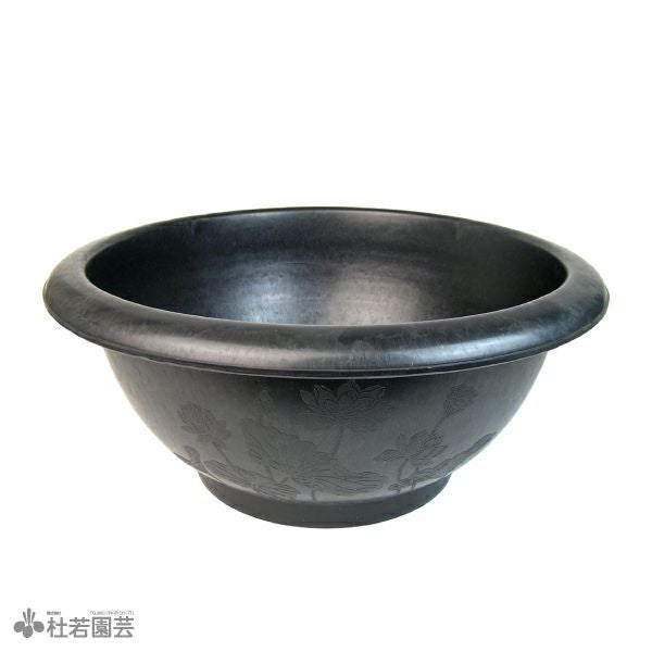 ハス絵柄入りプラ製水鉢L | 杜若園芸WEBショップ｜水草の生産販売
