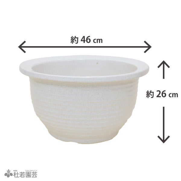 メダカにおすすめ！メダカ鉢】 白カスミ15号 | 杜若園芸WEBショップ