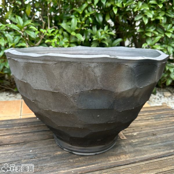 メダカにおすすめ！メダカ鉢】 水鉢(12号青釉ハケ目) | 杜若園芸WEB