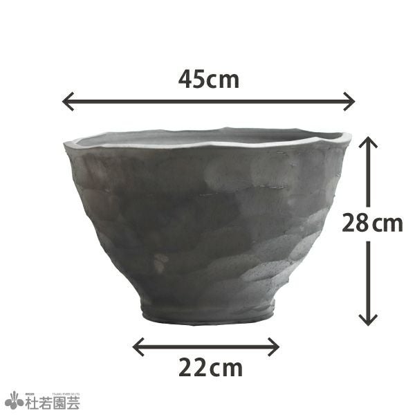 三河焼 丸型陶器鉢15号 | 杜若園芸WEBショップ｜水草の生産販売【通販